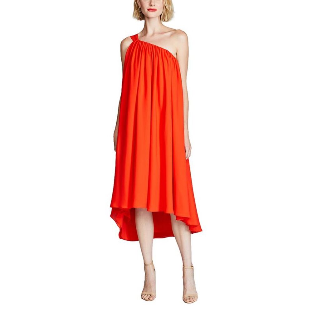 Halston Womens Rafelle Midi Dress